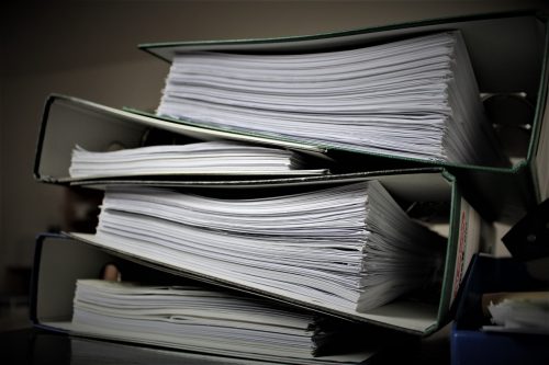 stack of documents