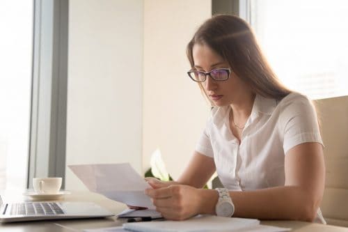 lawyer working on a case